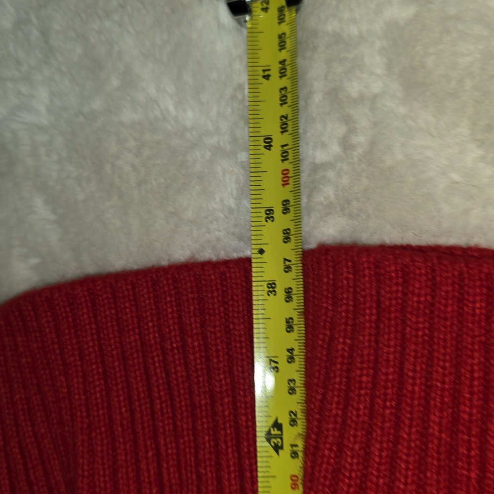Eliza J Red sweater dress fit and flare Midi cowl neck size M - Picture 9 of 9